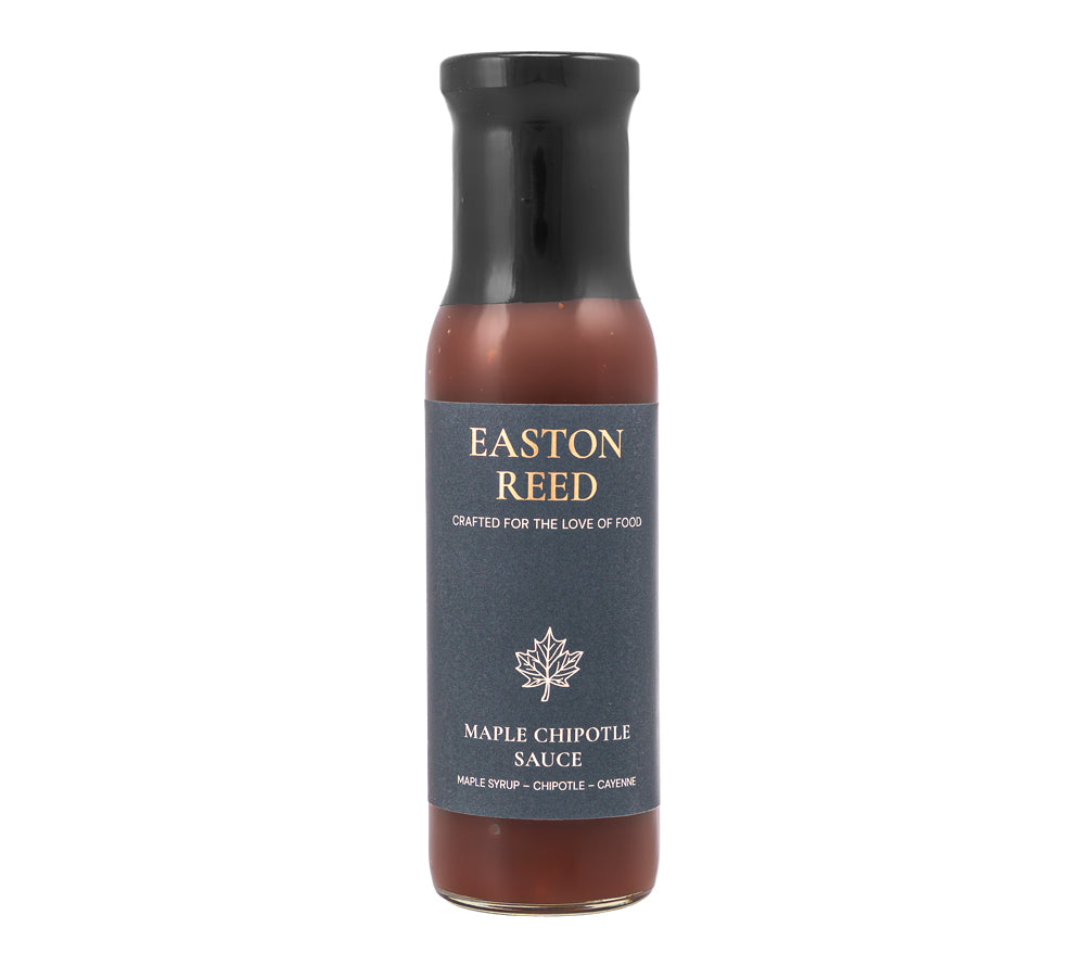 Easton Reed Maple Chipotle Sauce: Kanadischer Ahornsirup trifft auf Chipotle-Chili, Tomate und Würze. Süß-pikante Gourmet-Sauce für BBQ & mehr.