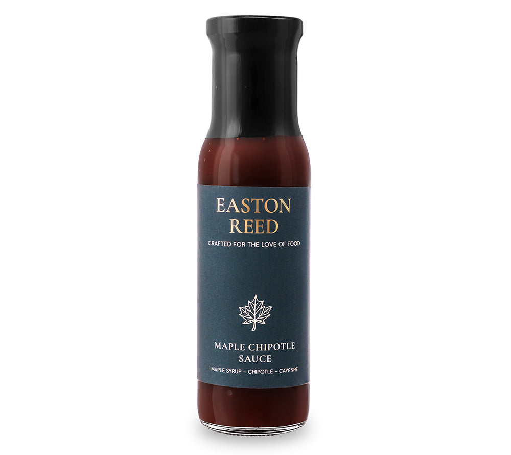 Easton Reed Maple Chipotle Sauce: Kanadischer Ahornsirup trifft auf Chipotle-Chili, Tomate und Würze. Süß-pikante Gourmet-Sauce für BBQ & mehr.