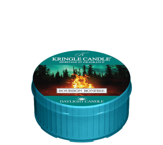 Kringle Daylight Bourbon Bonfire von Kringle Candle kaufen | Duft: Zimtig, Rauchig, Vanille, Whiskey | Brenndauer: 12 Stunden