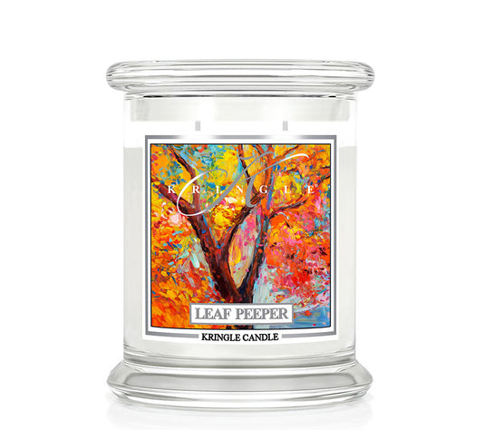 Kringle Jar Medium Leaf Peeper von Kringle Candle kaufen | Duft: Zimtig, fruchtig, Süß, Apfel, Pfirsich | Brenndauer: 75 Stunden 