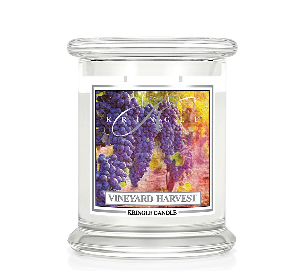 Kringle Jar Medium Vineyard Harvest von Kringle Candle kaufen | Duft: Zimtig, Blumig, Fruchtig, Süß, Vanille | Brenndauer: 75 Stunden 