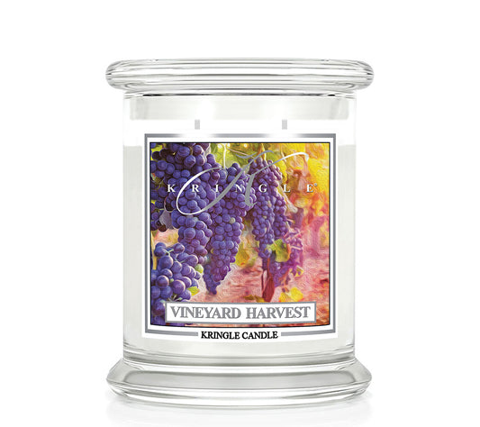 Kringle Jar Medium Vineyard Harvest von Kringle Candle kaufen | Duft: Zimtig, Blumig, Fruchtig, Süß, Vanille | Brenndauer: 75 Stunden 