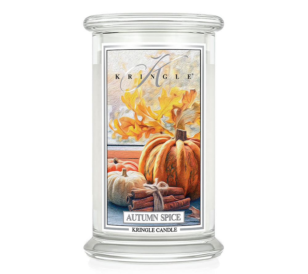 Kringle Jar Large Autumn Spice von Kringle Candle kaufen | Duft: Zimt, Gebäck, Vanille, Zitrus | Brenndauer: 100 Stunden