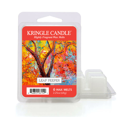 Kringle Wax Melts 6 pcs Leaf Peeper von Kringle Candle kaufen | Duft: Zimtig, fruchtig, Süß, Apfel, Pfirsich | Mehrmals schmelzbar 