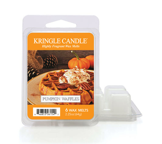 Kringle Wax Melts 6 pcs Pumpkin Waffles von Kringle Candle kaufen | Duft: Zimtig, Fruchtig, Gebäck, Süß, Vanille | Mehrmals schmelzbar