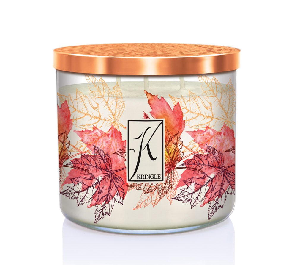 14.5oz Soy Jar Leaf Peeper von Kringle Candle kaufen | Duft: Zimtig, fruchtig, Süß, Apfel, Pfirsich | Brenndauer: 45 Stunden 