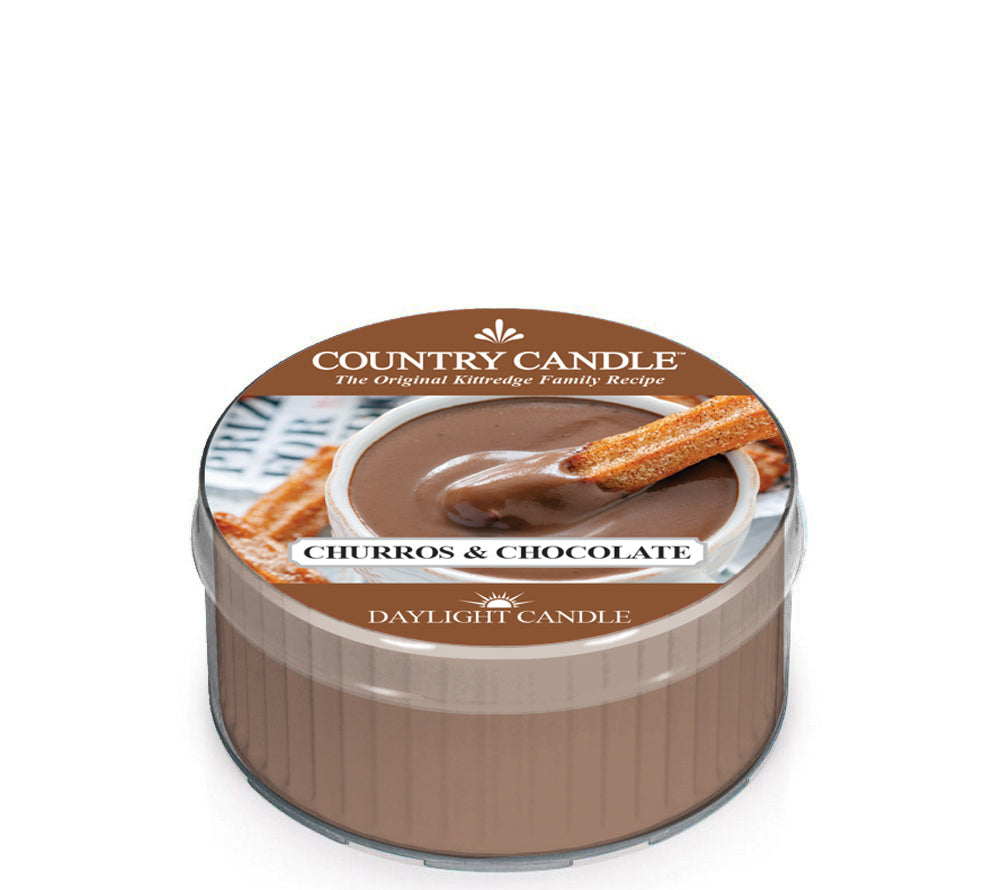Country Daylight Churros & Chocolate von Country Candle kaufen | Duft: Zimt, Vanille, Zitrus, Schokolade | Brenndauer: 12 Stunden 