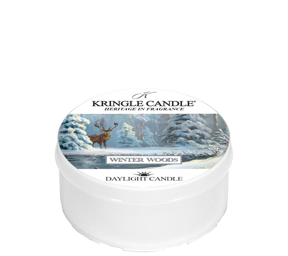 Kringle Daylight Winter Woods von Kringle Candle kaufen | Duft: Grüne Minze, Eukalyptus, Pfefferminz | Brenndauer: 12 Stunden 