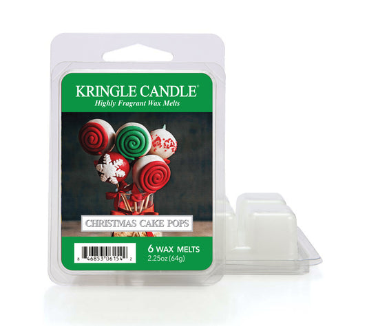 Kringle Wax Melts 6 pcs Christmas Cake Pops von Kringle Candle kaufen | Duft: Süß, Vanille, Zitrus, Streusel | Mehrmals schmelzbar 