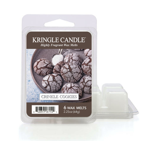 Kringle Wax Melts 6 pcs Crinkle Cookies von Kringle Candle kaufen | Duft: Süß, Schokolade, Espresso, Sahne |Mehrmals schmelzbar