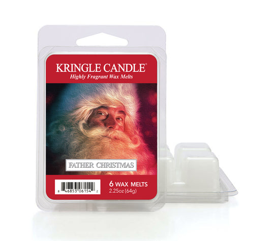 Kringle Wax Melts 6 pcs Father Christmas von Kringle Candle kaufen | Duft: Zimtig, blumig, Vanille, Nelken | Mehrmals schmelzbar 
