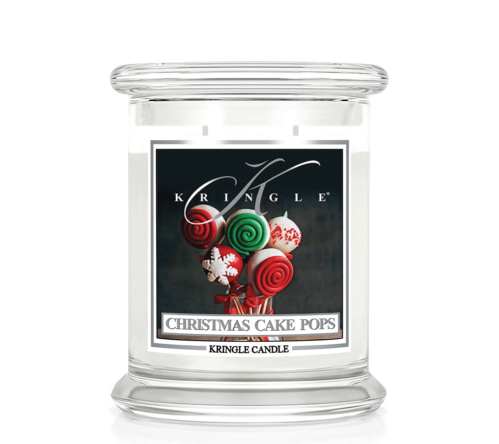 Kringle Jar Medium Christmas Cake Pops von Kringle Candle kaufen | Duft: Süß, Vanille, Zitrus, Streusel | Brenndauer: 75 Stunden 