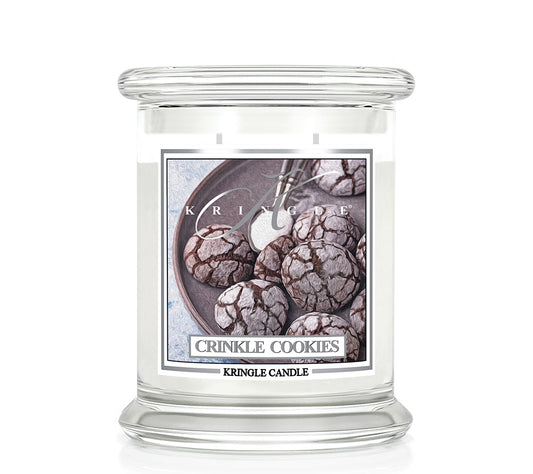 Kringle Jar Medium Crinkle Cookies von Kringle Candle kaufen | Duft: Süß, Schokolade, Espresso, Sahne | Brenndauer: 75 Stunden 