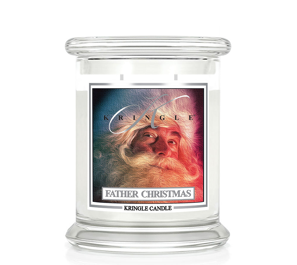 Kringle Jar Medium Father Christmas von Kringle Candle kaufen | Duft: Zimtig, blumig, Vanille, Nelken | Brenndauer: 75 Stunden 