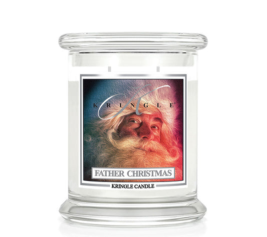 Kringle Jar Medium Father Christmas von Kringle Candle kaufen | Duft: Zimtig, blumig, Vanille, Nelken | Brenndauer: 75 Stunden 