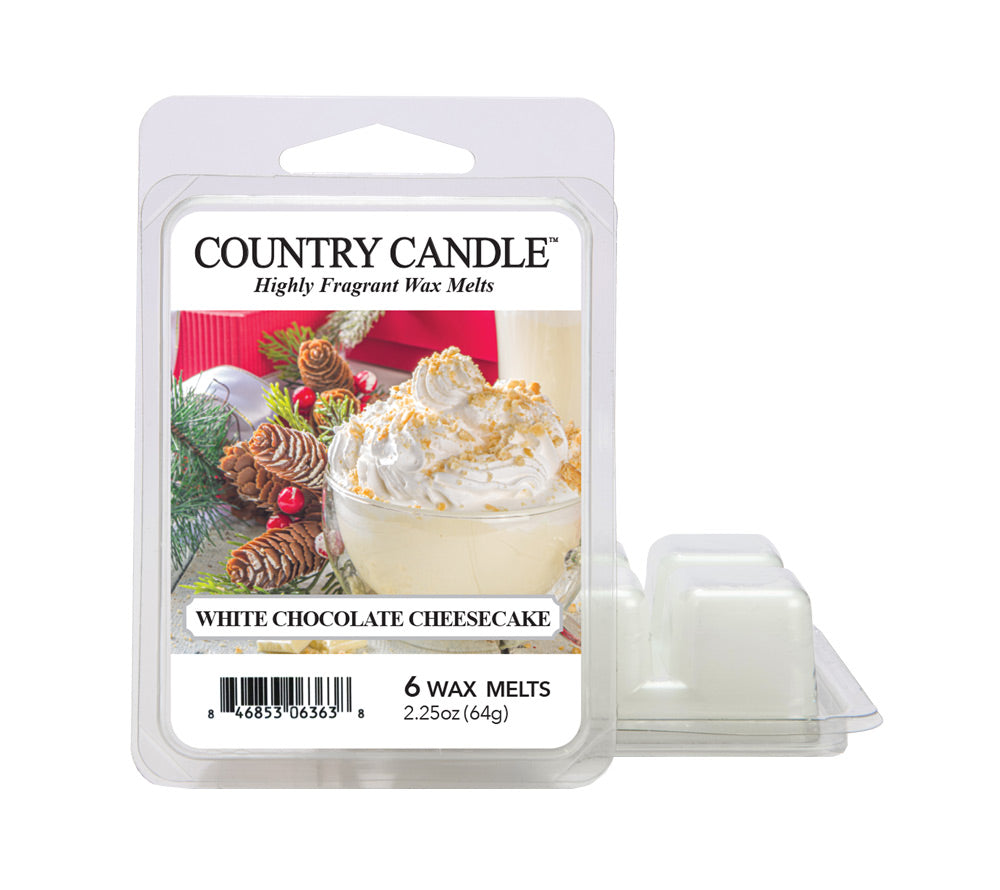 Country Wax Melts 6 pcs White Chocolate Cheesecake von Country Candle kaufen | Duft: Süß, Vanille, Sahne, Schokolade | Mehrmals schmelzbar