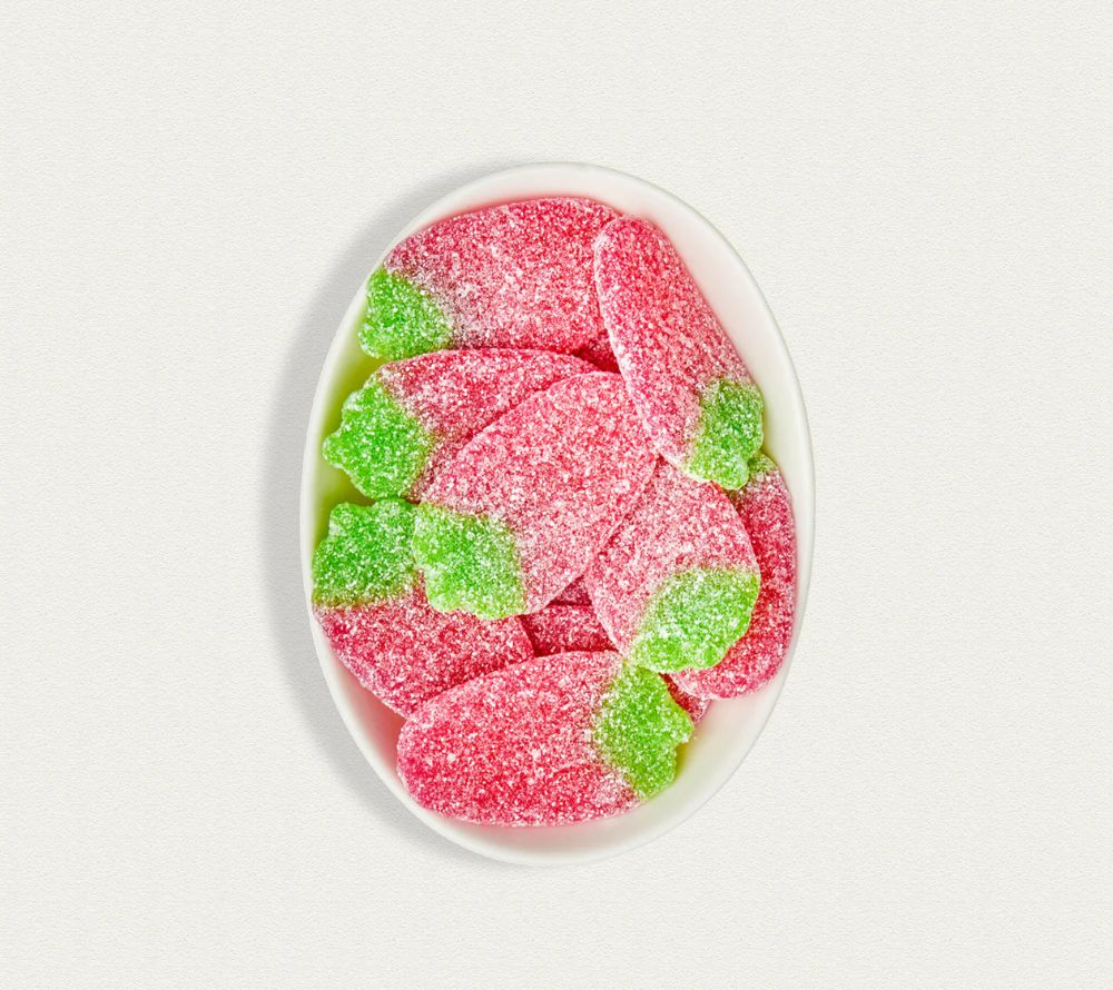 Strawberry Fizz von Yumma Candy (Pouch) kaufen | spritzig, süß, vegan | Ideal als Nascherei, Snack, Geschenk