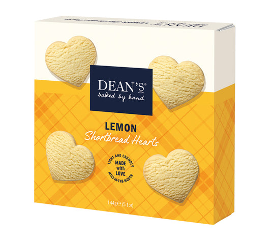 Lemon Shortbread Hearts