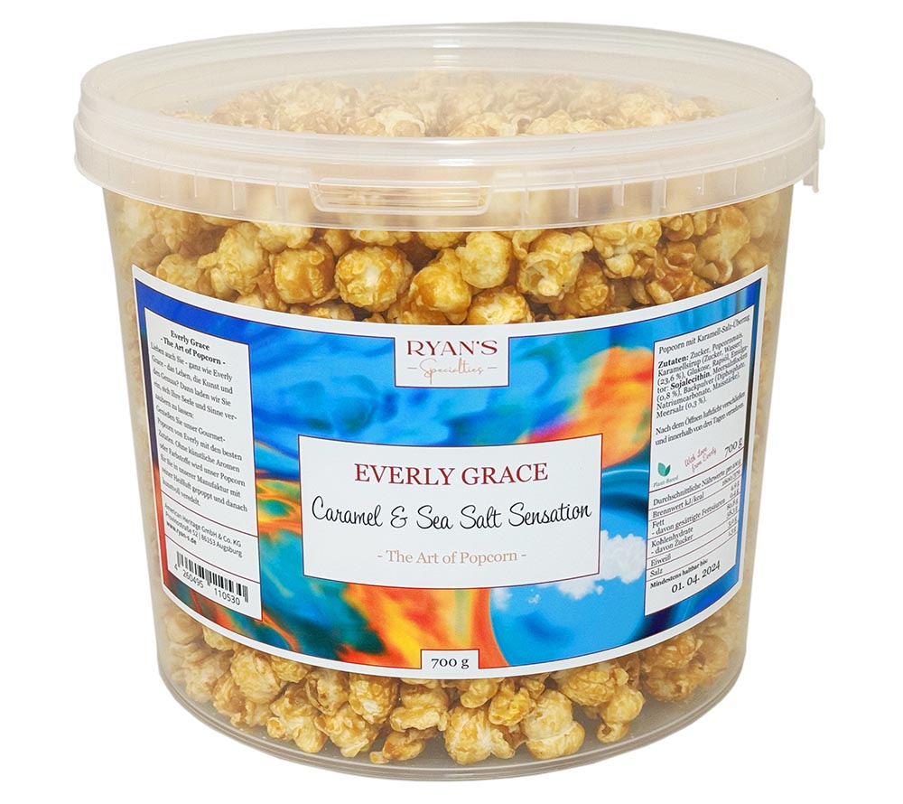 Everly Grace Popcorn Caramel & Sea Salt Sensation (5 Liter - 600 g)