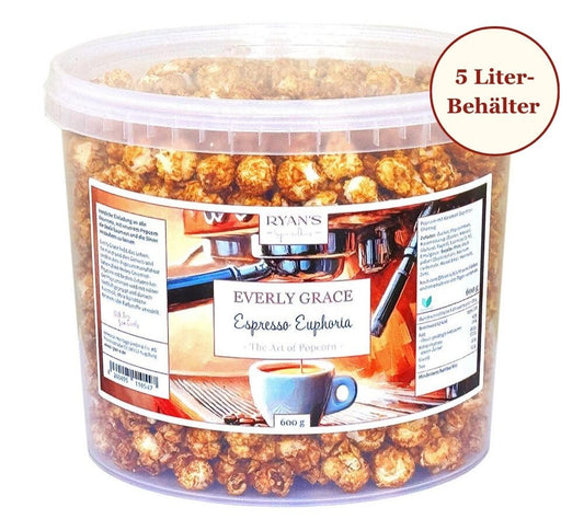 Everly Grace Popcorn Espresso Euphoria von Ryan's Specialties kaufen | Karamell mit Espresso | Perfekt für Filmabende 