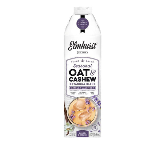 Vanilla Lavender Botanical Blend von Elmhurst kaufen | Lavendel, Hafer, Cashew – cremig und blumig | Ideal für Drinks und Cocktails | Internationaler Versand