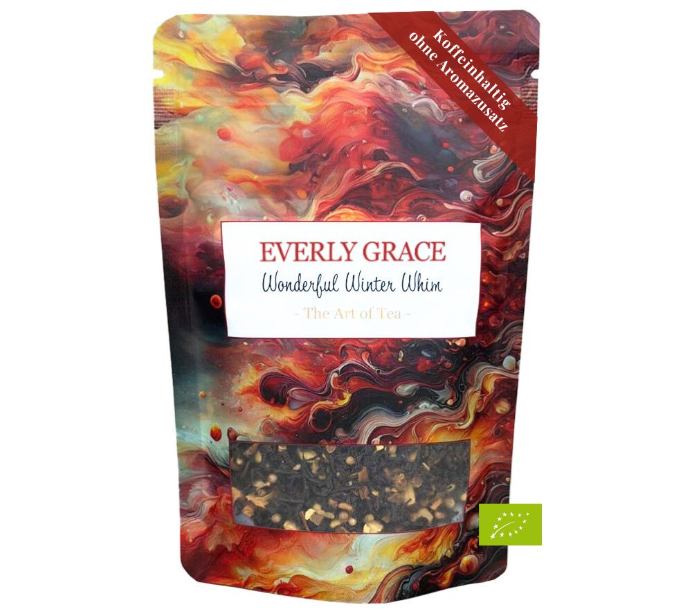 Wonderful Winter Whim Tee von Everly Grace | Zauber des Winters für Ihr Sortiment | 100% Bio-Schwarztee | Winter-, Saison-, Geschenkartikel