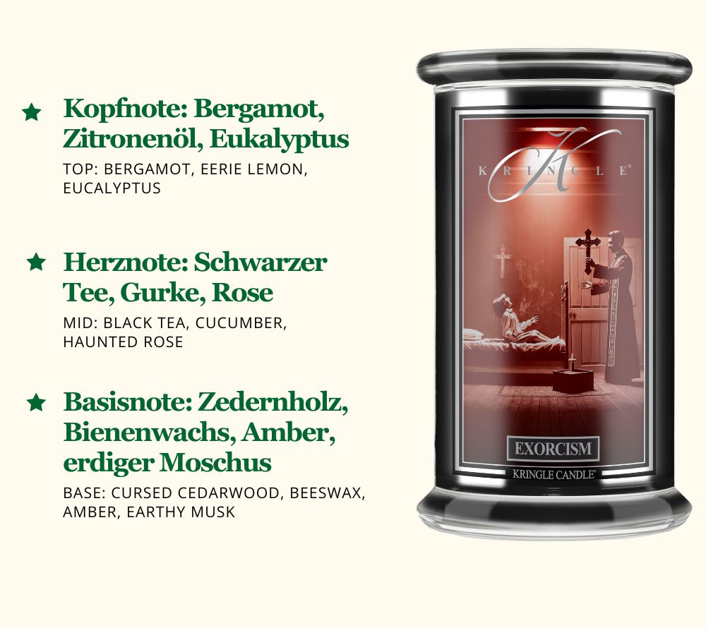Halloween Duftkerze | Bergamotte, strahlendes Zitronenöl & frischen Eukalyptus | Schwarzer Tee, Gurke & Rose | Europaweiter Versand | Jetzt bestellen!