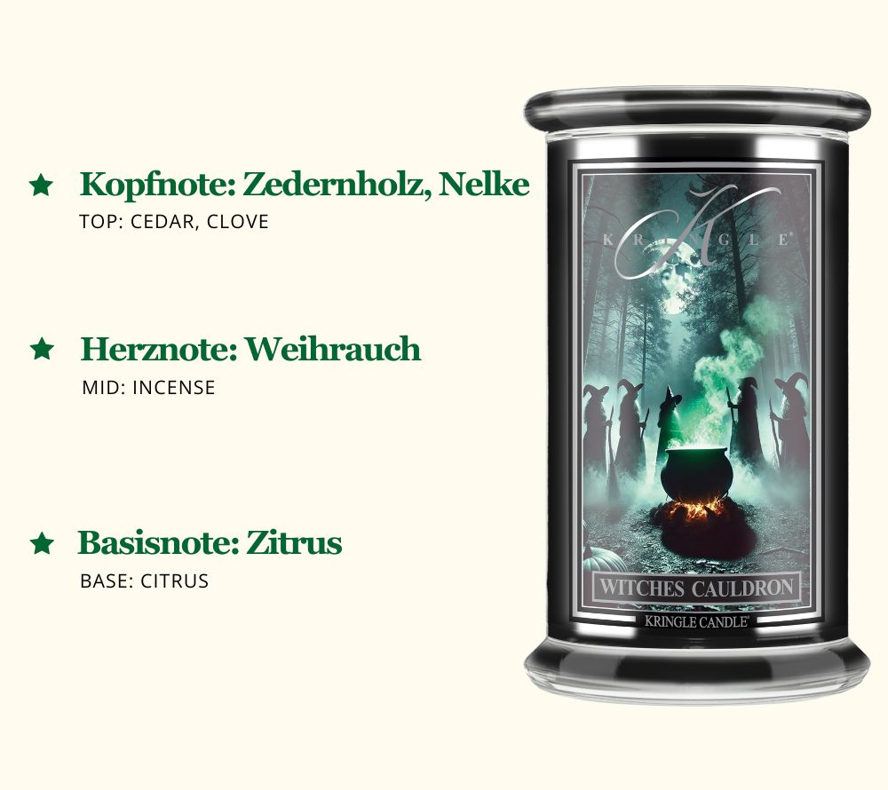 Halloween Kerze | Zedernholz, Nelken, Weihrauch & Zitrus | Europaweiter Versand | Jetzt bestellen!