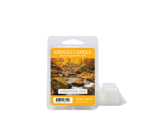 Kringle Candle Wax Melts – Amberwood Moss | Duft: Grüne Fougère, Tannenharz, Balsam, Moos, Amber, erdige Nuancen | Mehrmals schmelzbar | Jetzt bestellen!