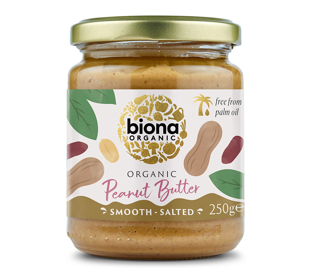 Peanut Butter Smooth Salted Biona Organic 250g