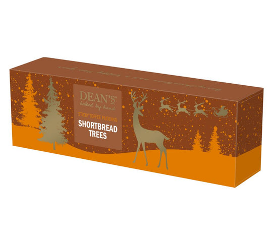Dean’s | Shortbread Sticky Toffee Pudding Trees | Buttrig, karamellig & festlich | Traditionell schottisch | Premium-Weihnachtsgenuss