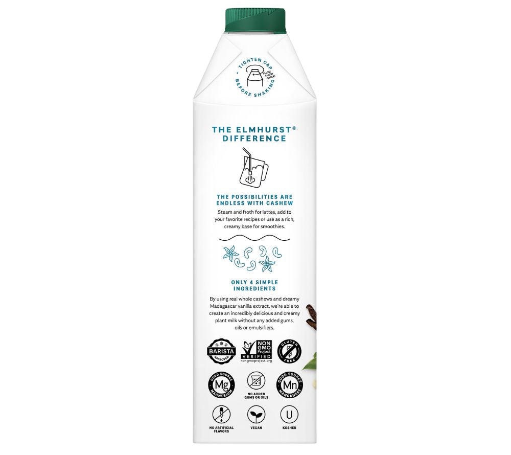 Cashewmilch mit echter Madagaskar-Vanille | Vegan, glutenfrei, ohne Gentechnik | Ohne Emulgatoren, Öle oder Zusätze | Europaweiter Versand | Jetzt bestellen!
