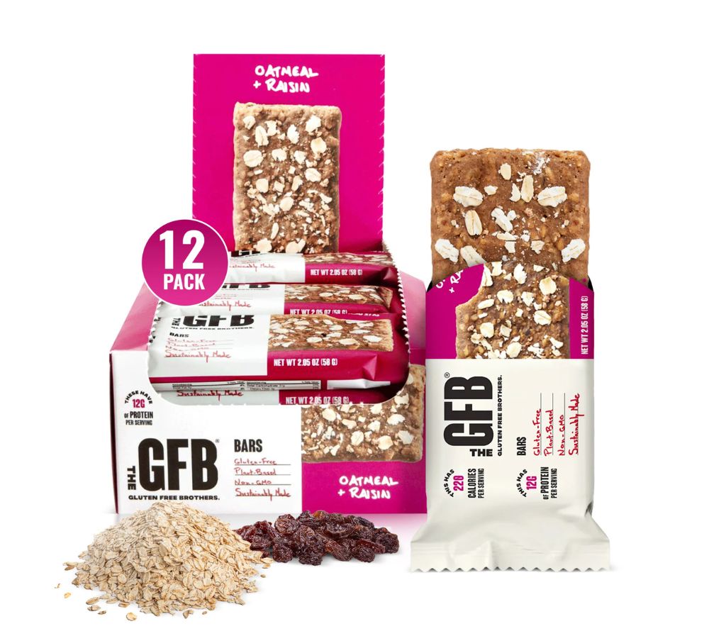 Oatmeal Raisin Bar – veganer Proteinriegel mit Hafer & Rosinen. Glutenfrei, nachhaltig & ideal für moderne Health-Food-Konzepte.