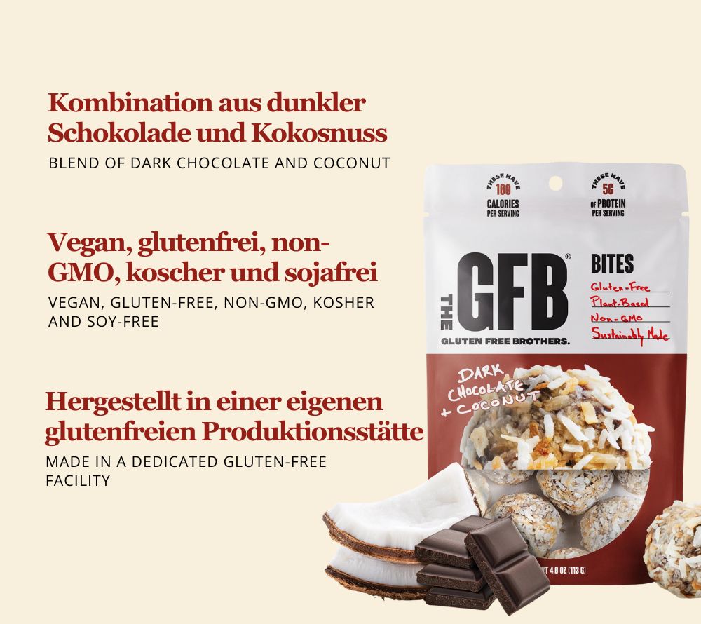 Dark Chocolate Coconut Bites – vegan, proteinreich & glutenfrei. Kokos & Schokolade in perfekter Balance – Genuss mit Bewusstsein.
