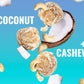 Coconut Cashew Bites – veganer Snack mit Kokos & Cashew. Natürlich, glutenfrei & nachhaltig – ideal für bewusste Genussmomente.