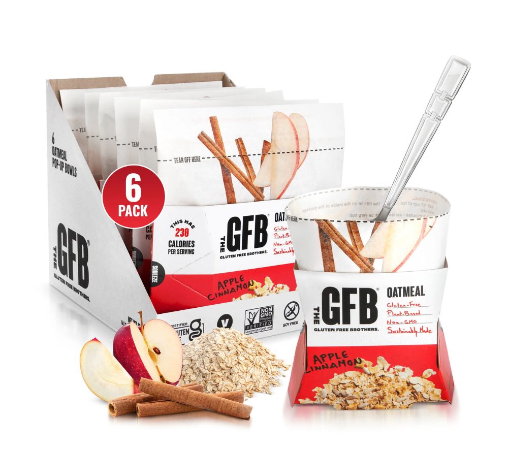 Apple Cinnamon Oatmeal – vegan, glutenfrei & natürlich süß. Mit Apfel & Zimt für warme Genussmomente – ideal für Frühstück & gesunde To-go-Angebote.