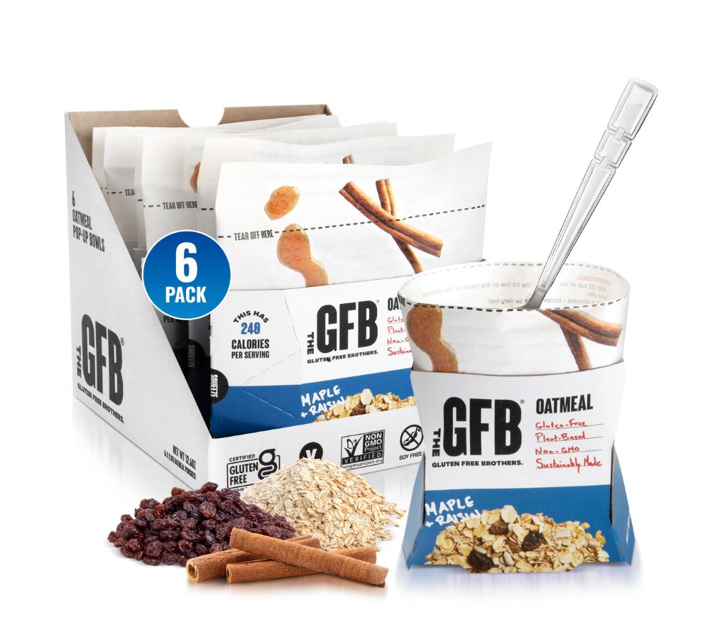 Maple Raisin Oatmeal – glutenfrei, vegan & natürlich süß. Mit Rosinen & Ahornsirup für ein ausgewogenes Frühstück mit Genuss und Energie.