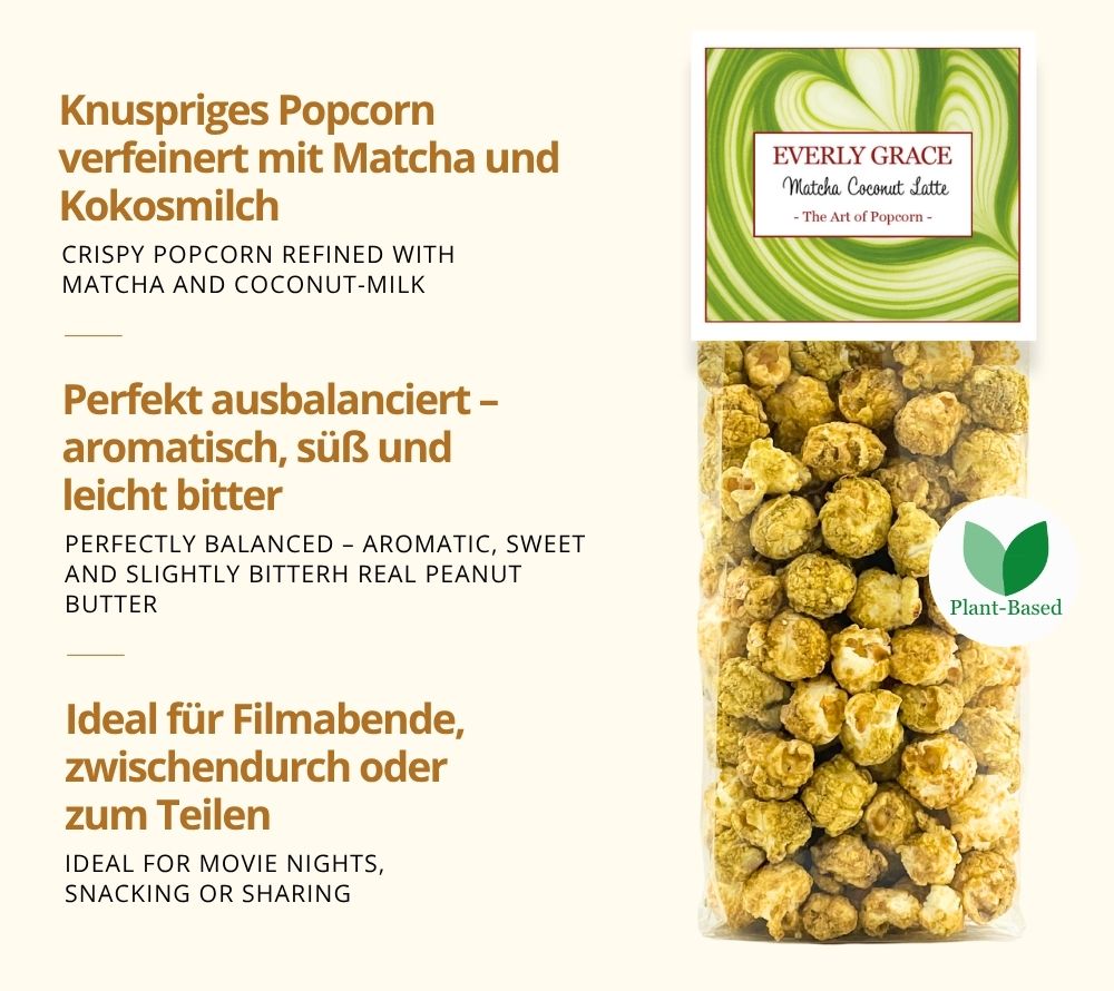 Matcha Coconut Latte Popcorn von Everly Grace