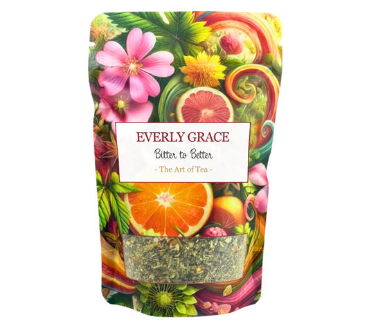 Everly Grace Bitter to Better Tea – feine Bio-Kräuterkomposition mit Blüten & Orange jetzt bei Ryan's B2B. Sanft-bitterer Tee für Balance & bewussten Genuss.