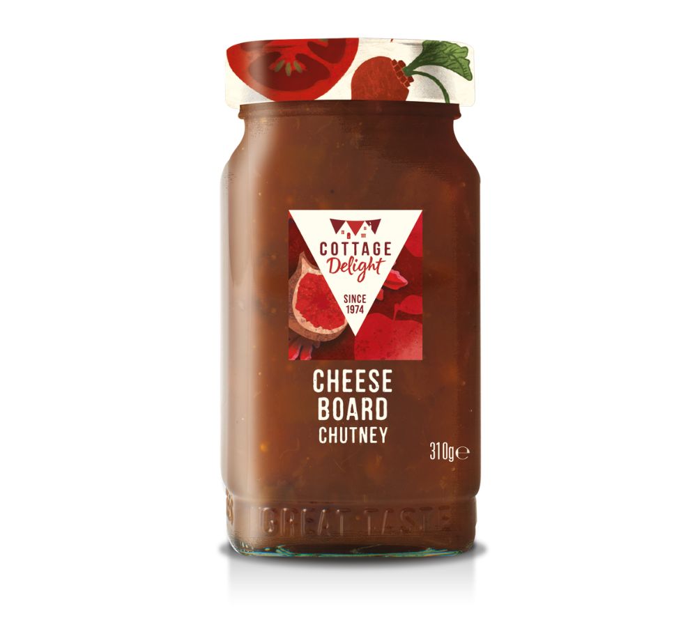 Cheese Board Chutney von Cottage Delight: Fruchtig mit Apfel & Feige. Ideal zu Käse, Fleisch & mehr. Glutenfrei, vielseitig und aromatisch.