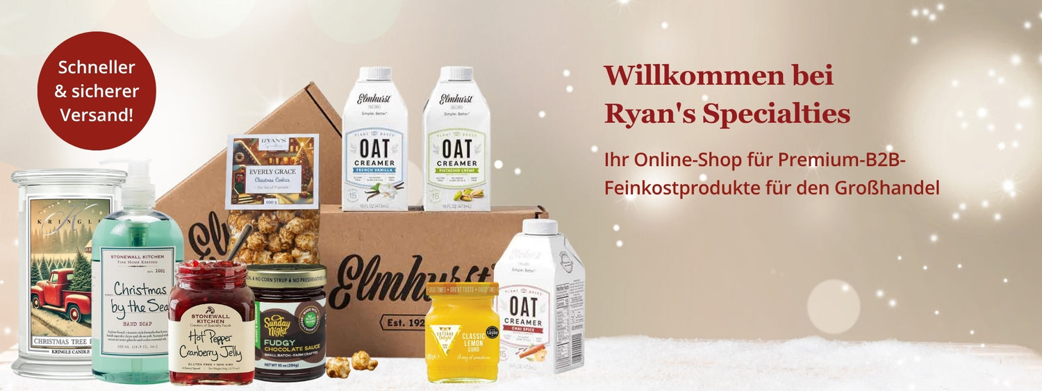 Ryan’s Specialties – Online-Shop für Premium-B2B-Feinkost