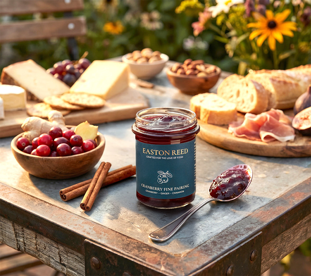 Fruchtiges Cranberry-Chutney mit Ingwer und Zimt im 230 g-Glas. Ideal zu Käse, Wildgerichten, Festtagsbraten und winterlichen Rezepten. Jetzt entdecken!
