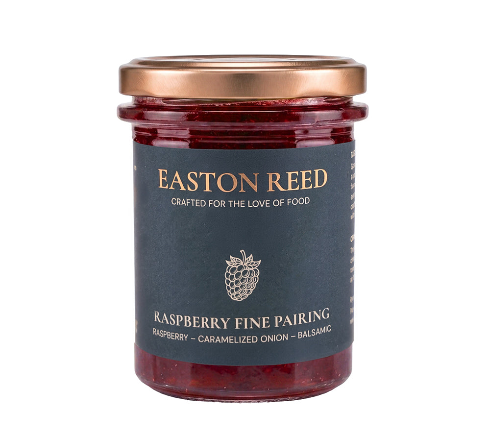 Fruchtiges Himbeer-Chutney mit karamellisierten Zwiebeln und Balsamico im 230 g-Glas. Ideal zu Käse, Burgern, Sandwiches und Grillgerichten. Jetzt entdecken!
