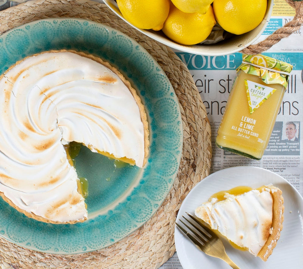 Lemon & Lime All Butter Curd von Cottage Delight – cremiger Curd mit Zitronen & Limetten. Ideal für Frühstück, Gebäck & Feinkost-Sortimente.