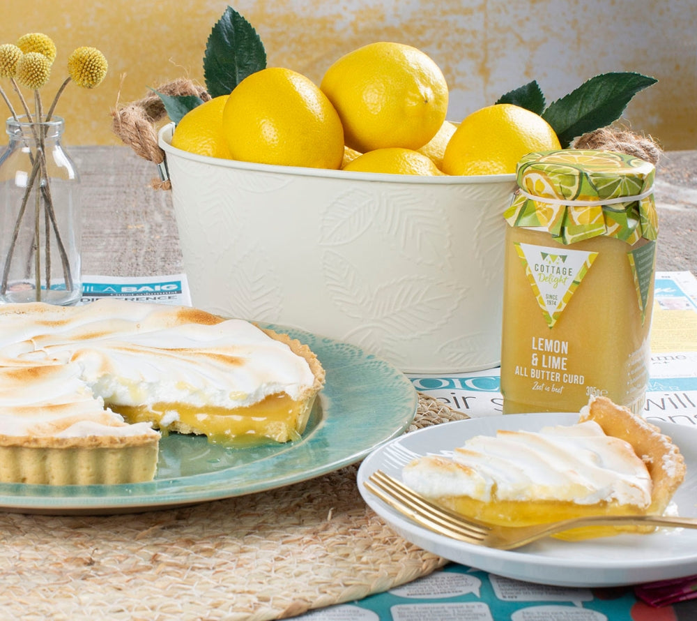 Lemon & Lime All Butter Curd von Cottage Delight – cremiger Curd mit Zitronen & Limetten. Ideal für Frühstück, Gebäck & Feinkost-Sortimente.