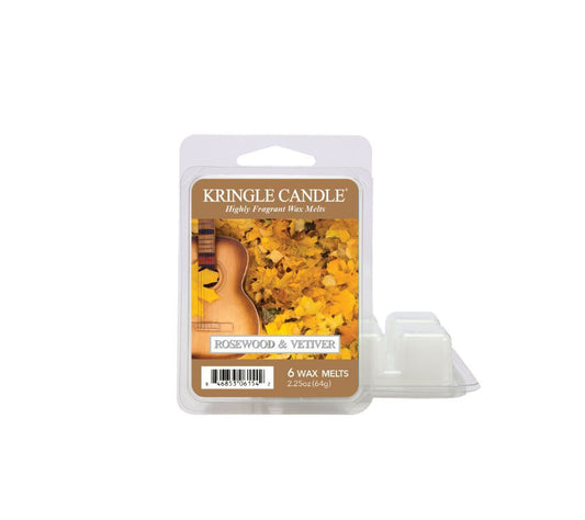 Kringle Wax Melts 6 pcs Rosewood & Vetiver kaufen | Duft: Herbstluft, Früchte, Amber, Blüten, Rosewood, Tabak, Hölzer | Brenndauer: 12 Stunden | Jetzt bestellen!