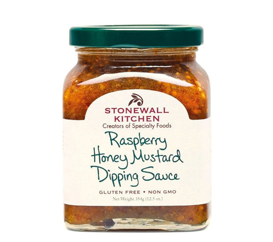 Raspberry Honey Mustard Dipping Sauce von Stonewall Kitchen kaufen | Fruchtig-süß mit würziger Senfnote. | Ideal zu Brezeln, Hähnchen und Salaten