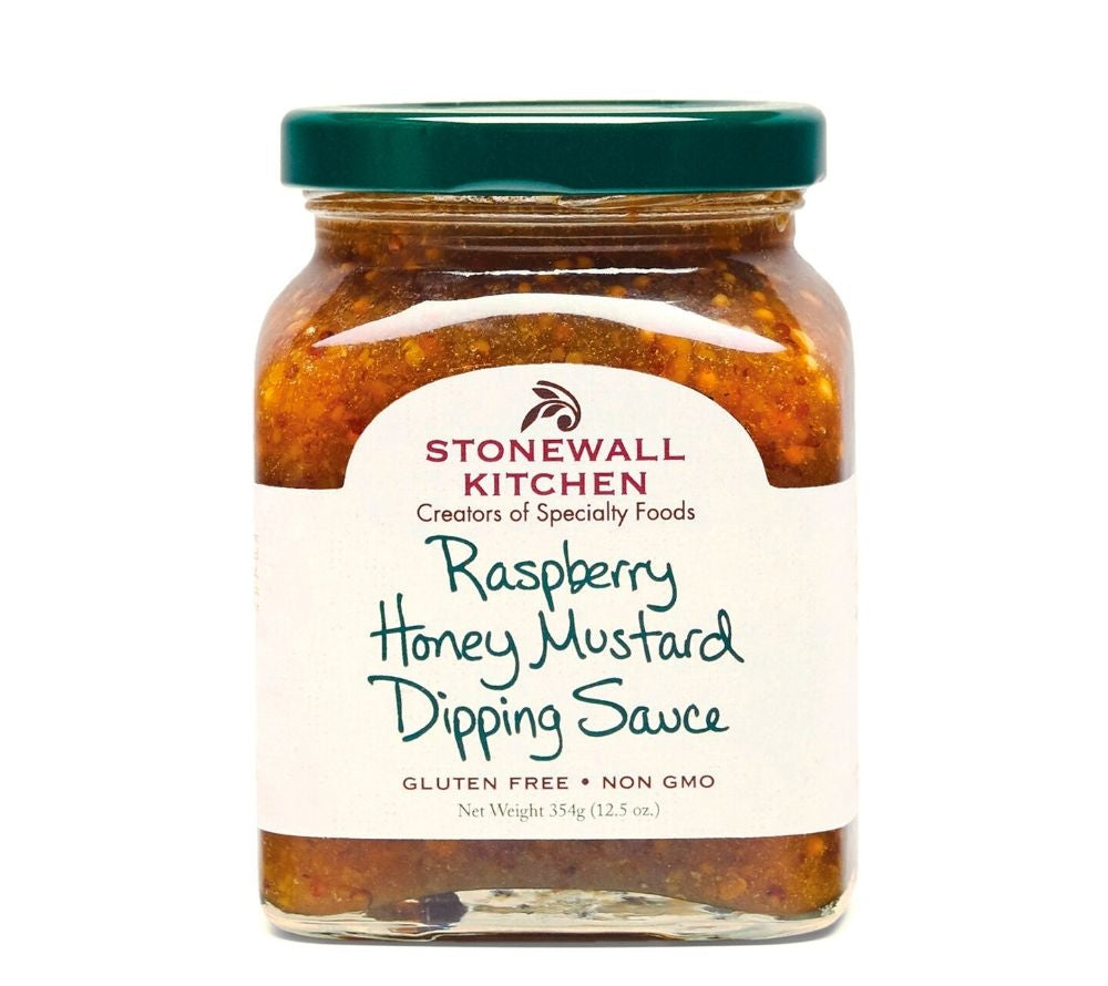 Raspberry Honey Mustard Dipping Sauce von Stonewall Kitchen kaufen | Fruchtig-süß mit würziger Senfnote. | Ideal zu Brezeln, Hähnchen und Salaten