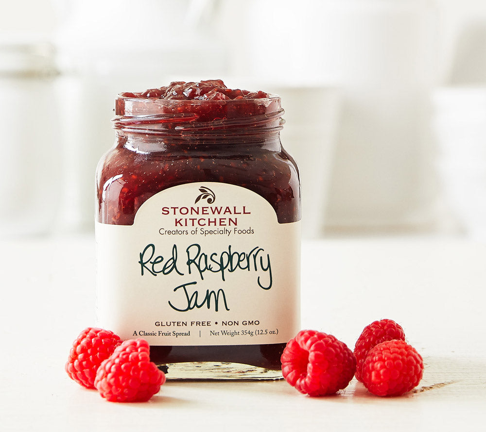 Red Raspberry Jam von Stonewall Kitchen kaufen | Fruchtig, süß-säuerlich, verführerisch | Perfekt zum Frühstück oder für Desserts