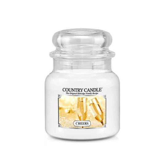 Country Jar Medium Cheers von Country Candle kaufen | Duft: herb, spritzig, edel, süß, blumig | Brenndauer: 65-90 Stunden